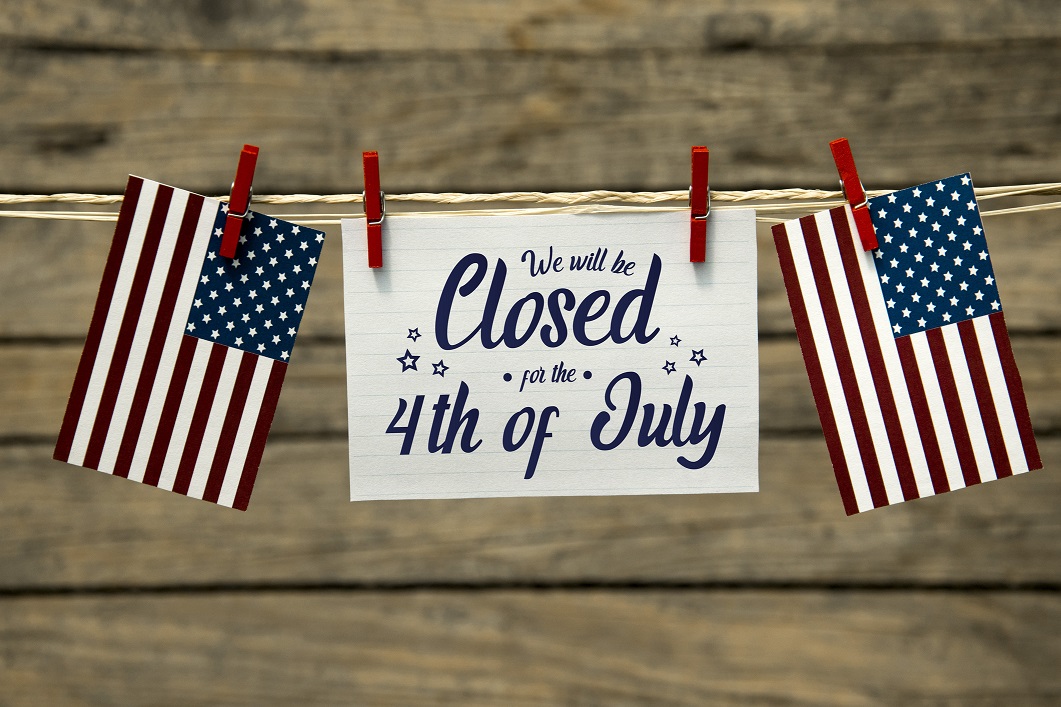 Closed for the 4th of July