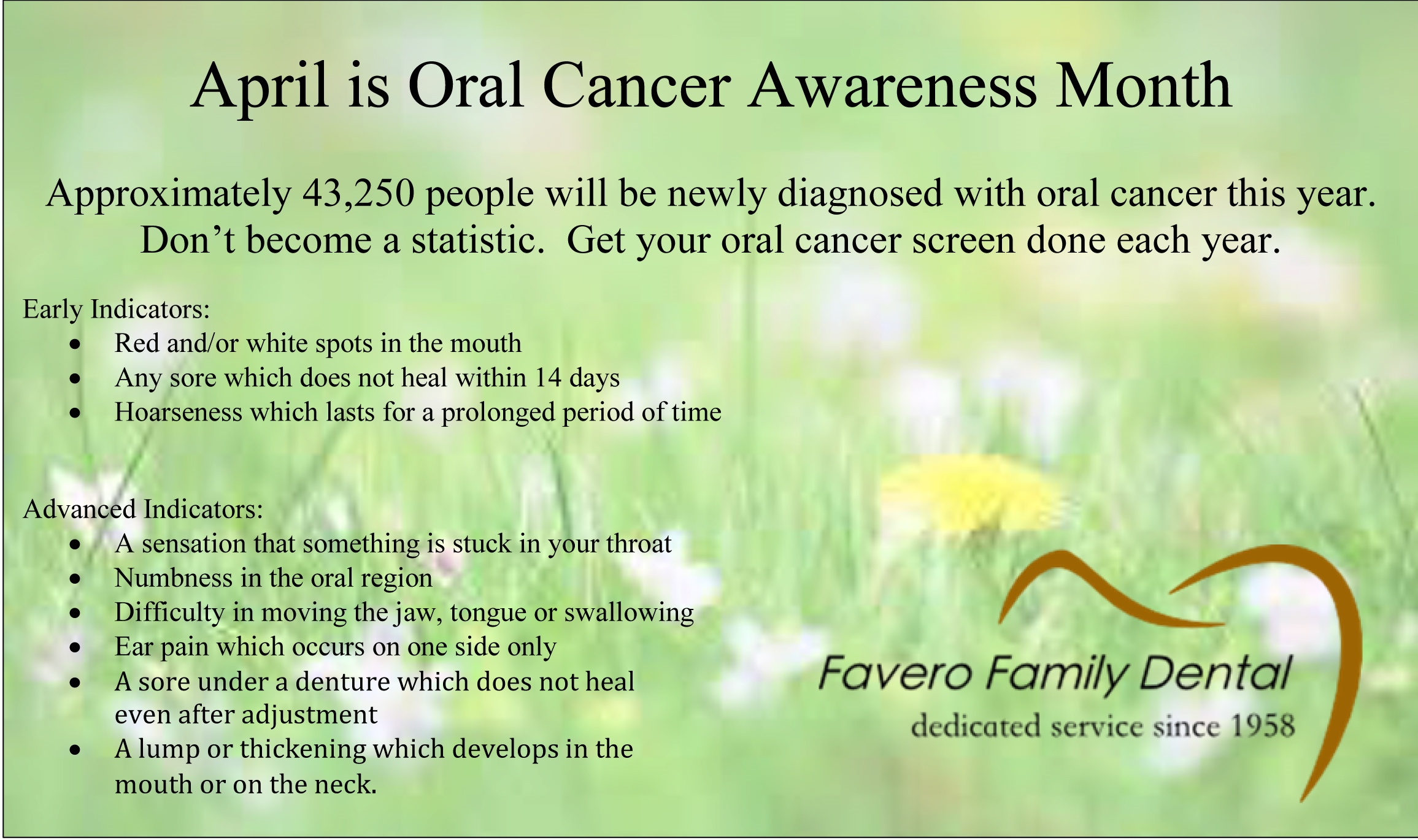 Oral Cancer Awareness