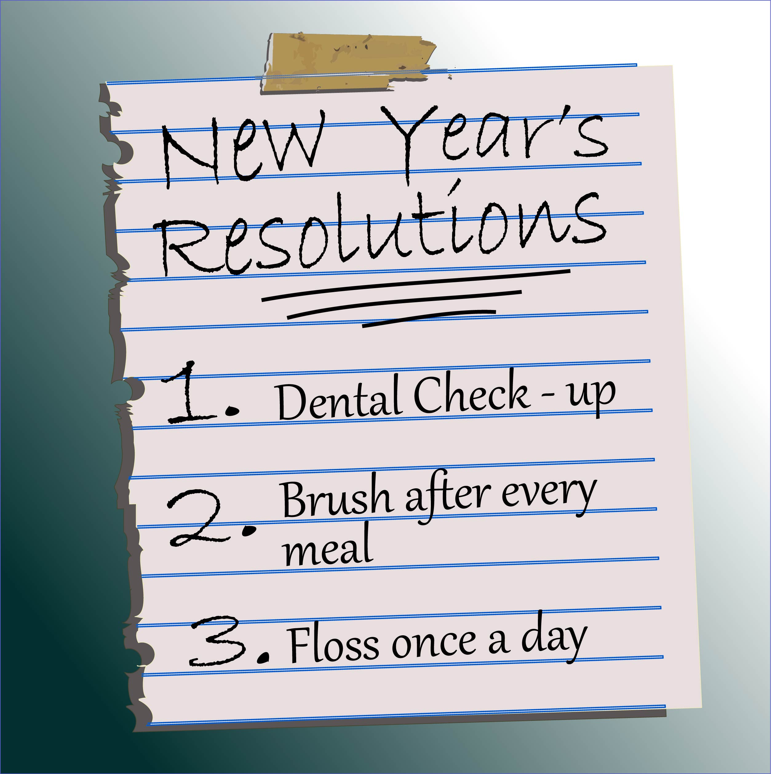 New Year Resolutions for a Healthy Smile